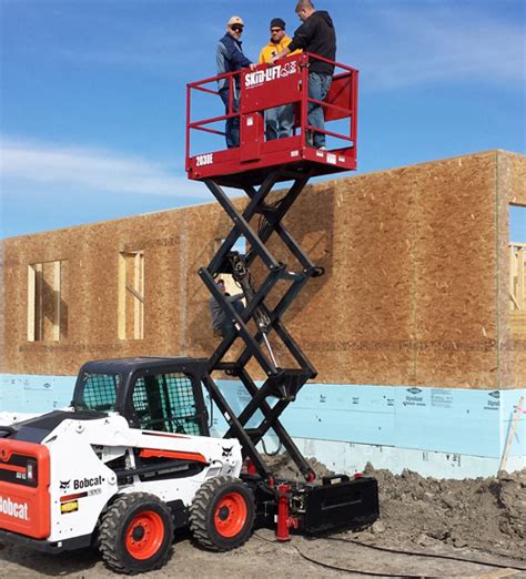 hi lift skid steer|man lift for skid steer.